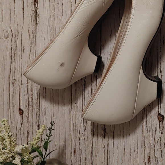 NATURALIZER Kitten heels white shoes women's teen girls - Picture 8 of 12